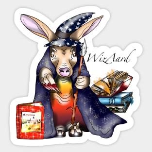 dnd aardvark wizard Sticker